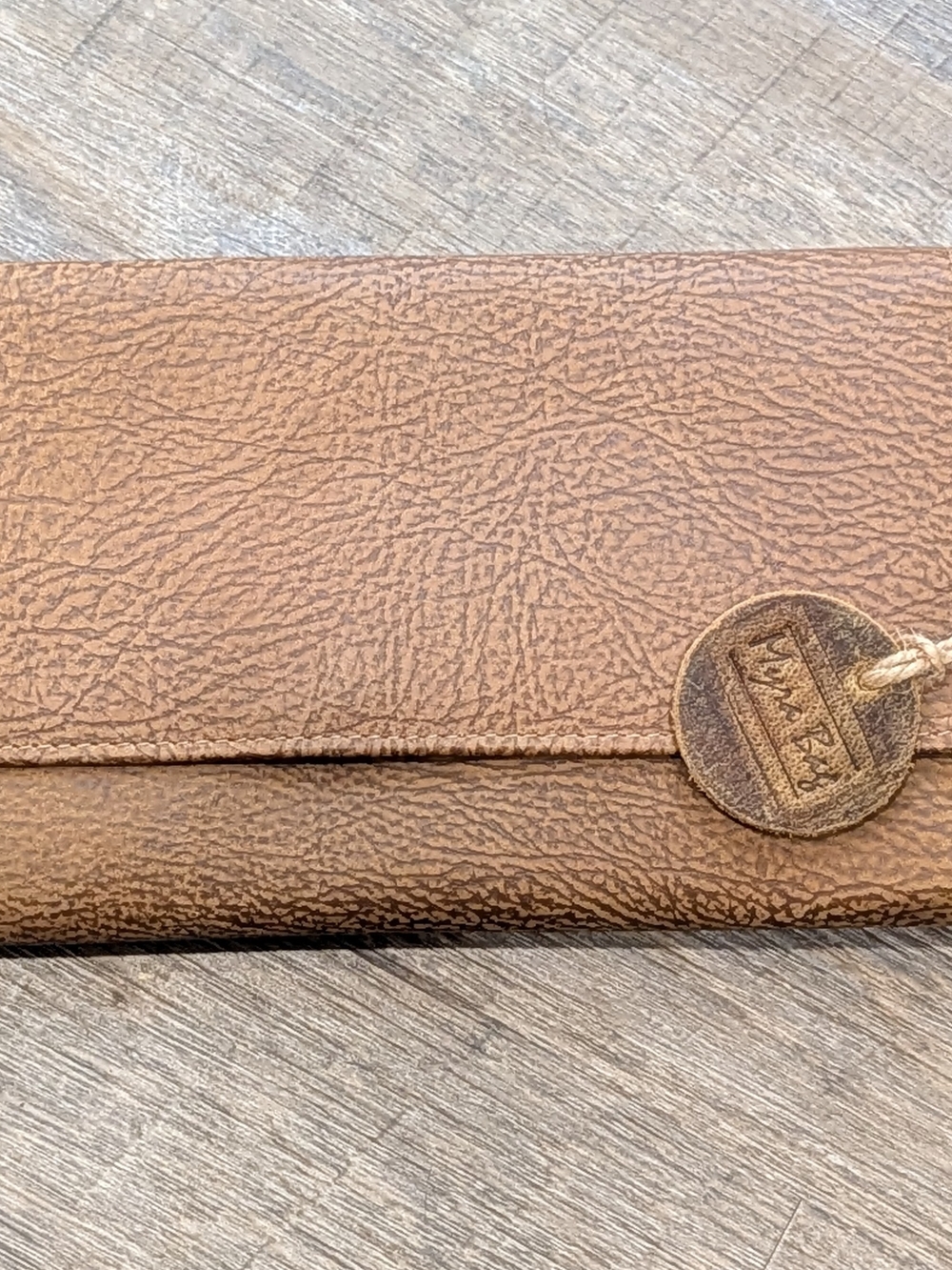 Myra bag Brown Textured Leather Wallet